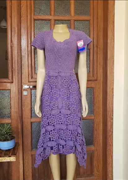 Vestido Crochê Adulto