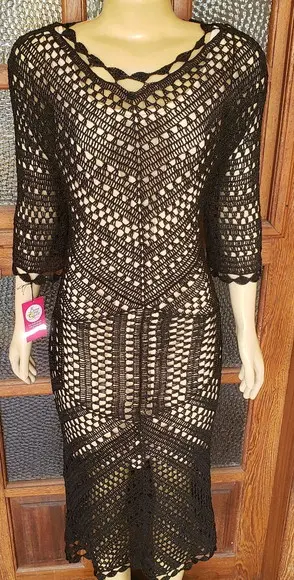 Vestido Crochê Adulto