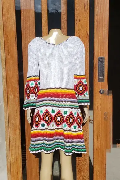 Vestido Crochê Adulto