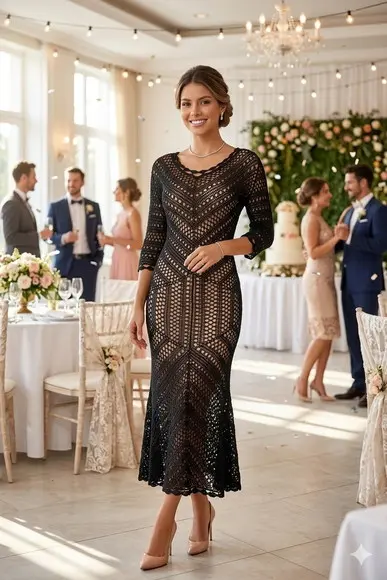 Vestido Crochê Adulto