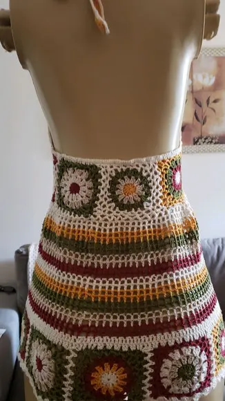 Vestido Crochê Adulto