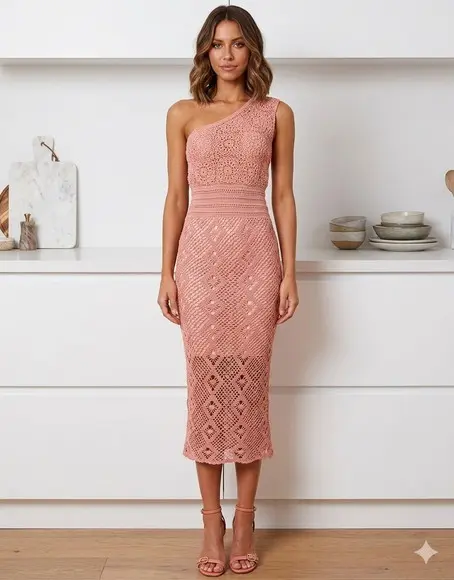 Vestido Crochê Adulto