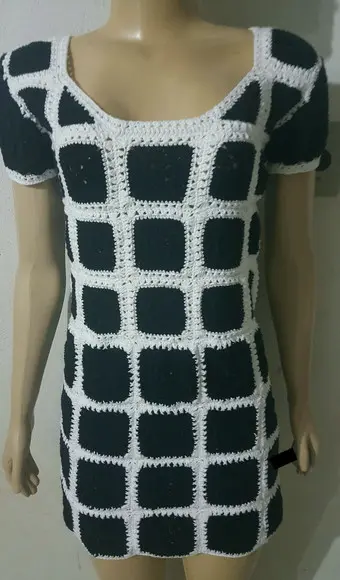 Vestido Crochê Adulto