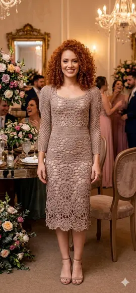 Vestido Crochê Adulto