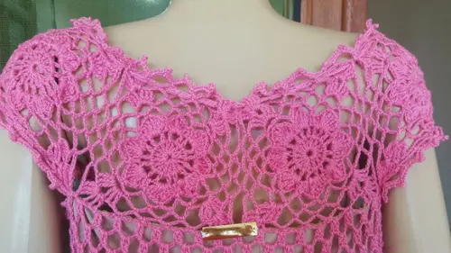 Vestido Crochê Adulto