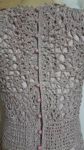 Vestido Crochê Adulto