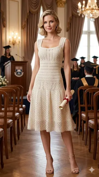Vestido Crochê Adulto