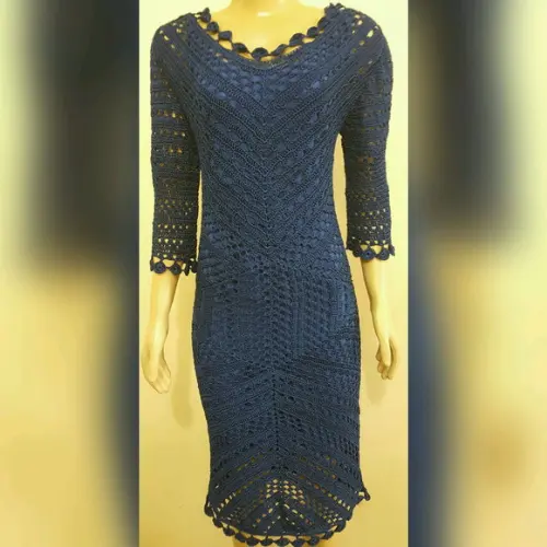 Vestido Crochê Adulto
