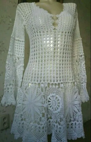 Vestido Crochê Adulto