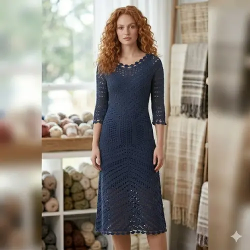 Vestido Crochê Adulto