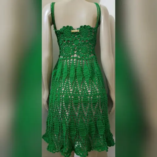 Vestido Crochê Adulto