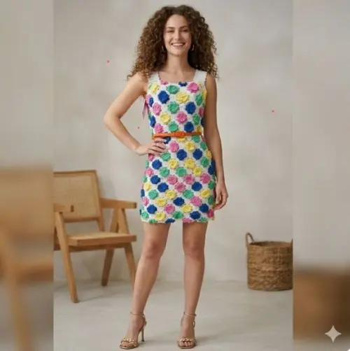 Vestido Crochê Adulto