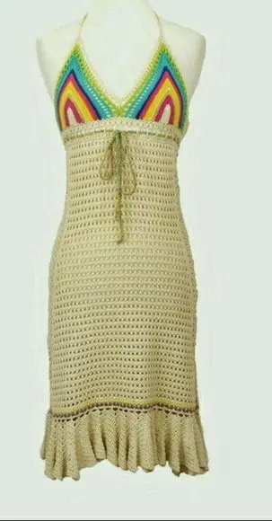 Vestido Crochê Adulto