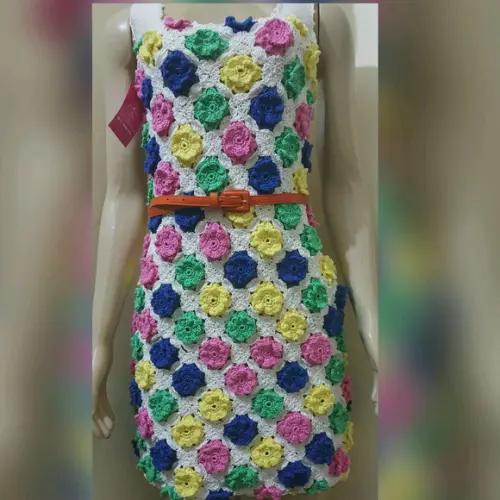 Vestido Crochê Adulto