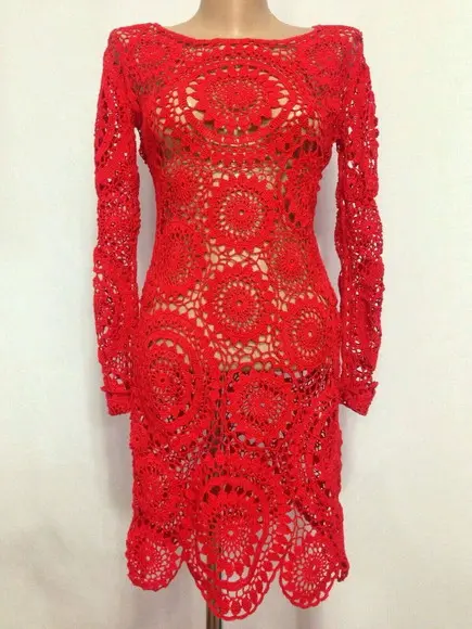 Vestido Crochê Adulto