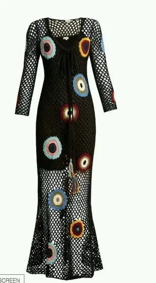 Vestido Crochê Adulto