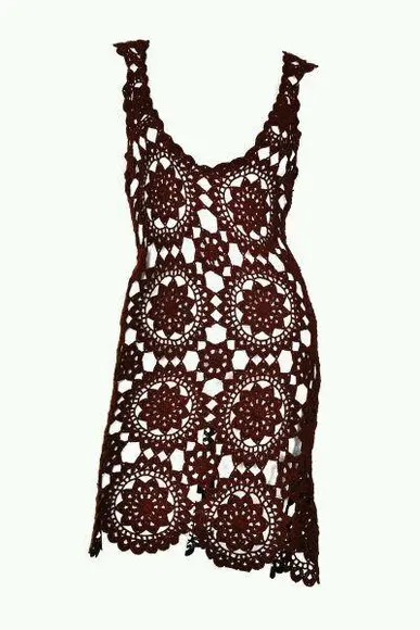 Vestido Crochê Adulto