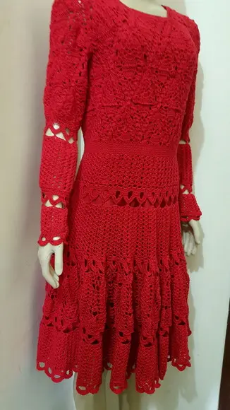 Vestido Crochê Adulto