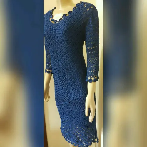Vestido Crochê Adulto