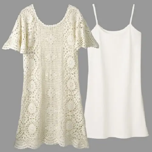 Vestido Crochê Adulto