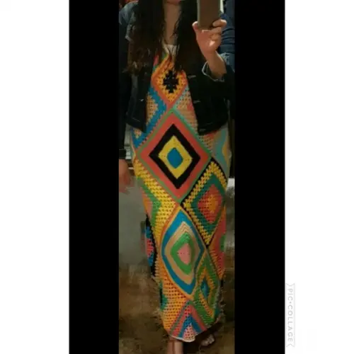 Vestido Crochê Adulto