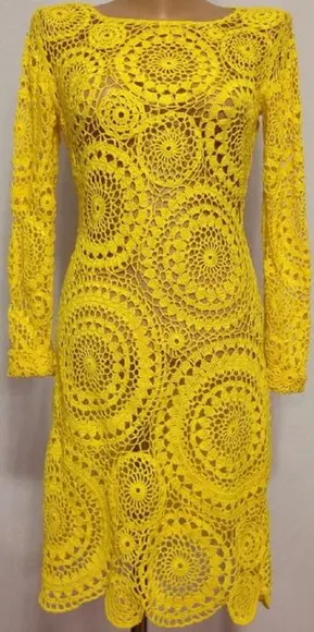 Vestido Crochê Adulto