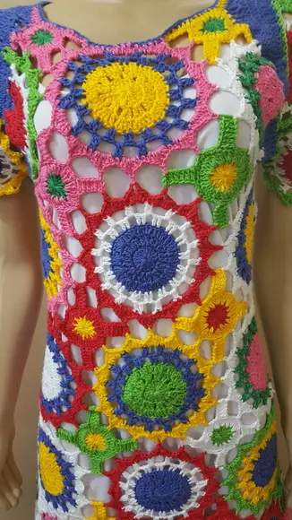 Vestido Crochê Adulto