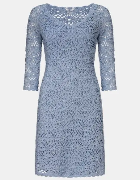 Vestido Crochê Adulto