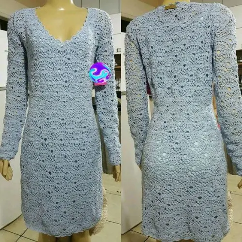 Vestido Crochê Adulto