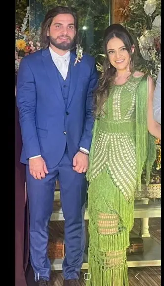Vestido Crochê Franjas