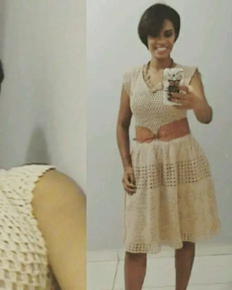 Vestido Crochê Midi Adulto