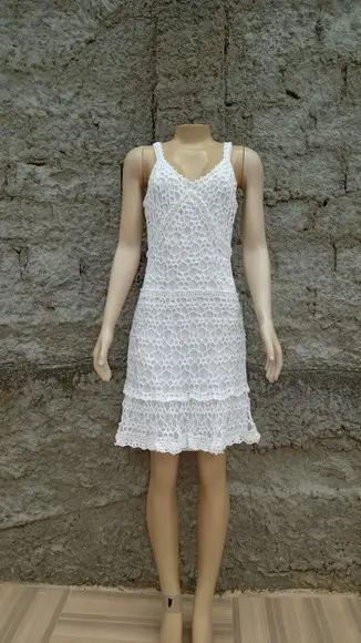 Vestido Crochê Poliamida