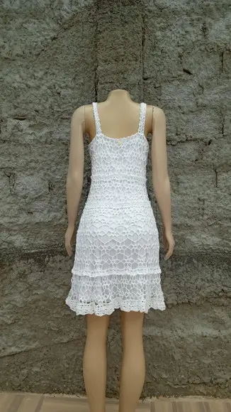 Vestido Crochê Poliamida
