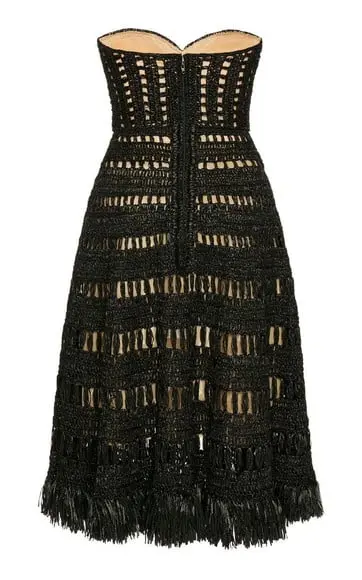 Vestido Crochê Preto Adulto