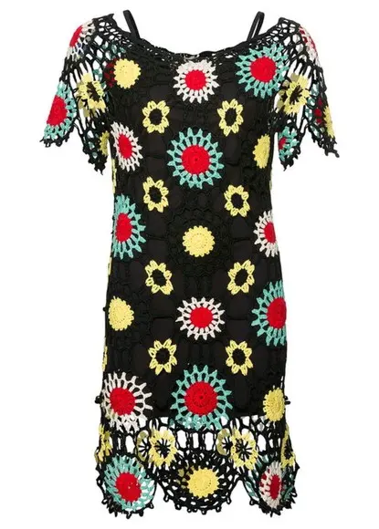 Vestido Croche Squares