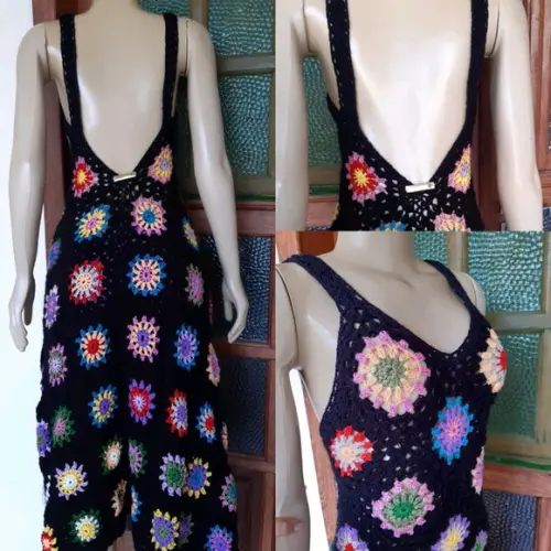 Vestido Croche Squares