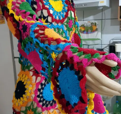 Vestido Croche Squares