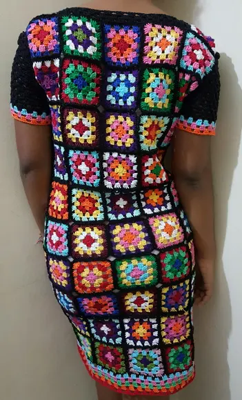 Vestido Croche Squares