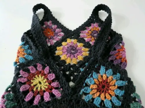 Vestido Crochê Squares Adulto