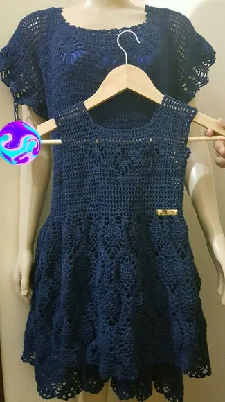 Vestido Croche Tal mãe tal filha