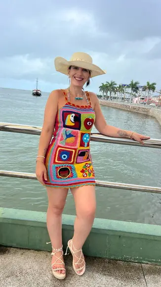 Vestido Crochê Tucano