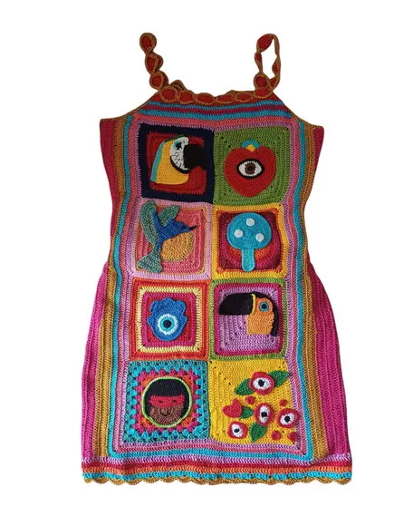 Vestido Crochê Tucano