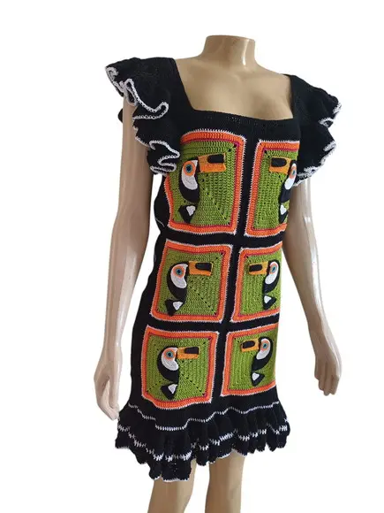 Vestido Crochê Tucano