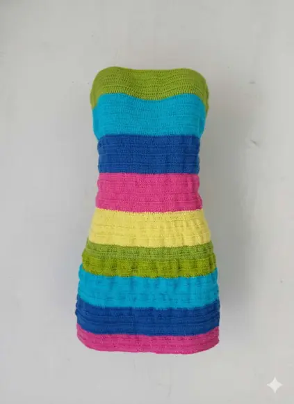 Vestido Crochê Virgínia
