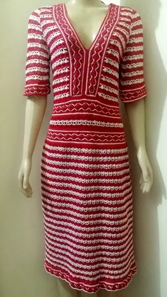 Vestido de Croche Midi