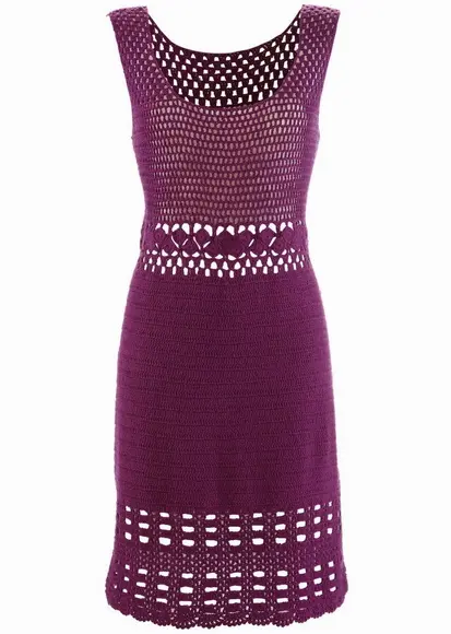Vestido de Croche Midi Adulto