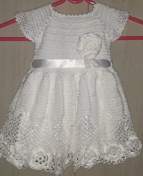 Vestido Infantil de Croche