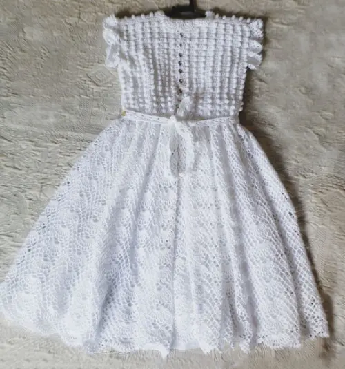 Vestido Infantil de Croche