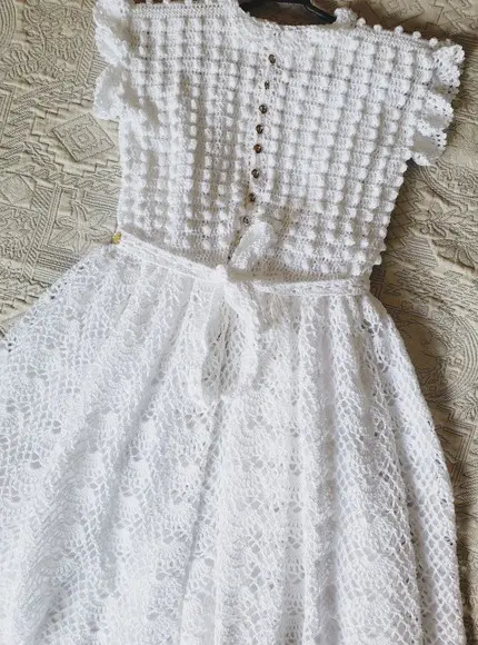 Vestido Infantil de Croche