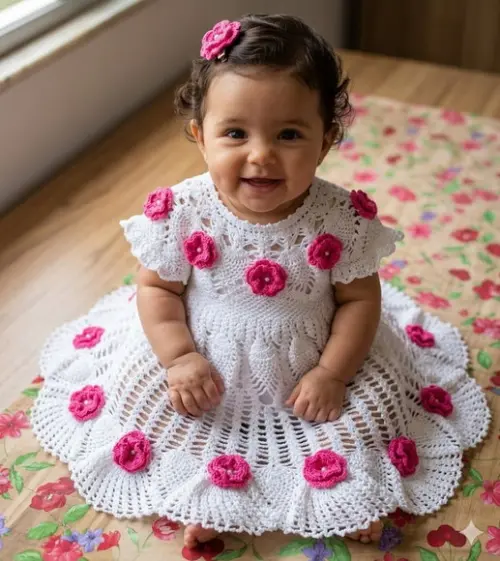 Vestido Infantil De Croche